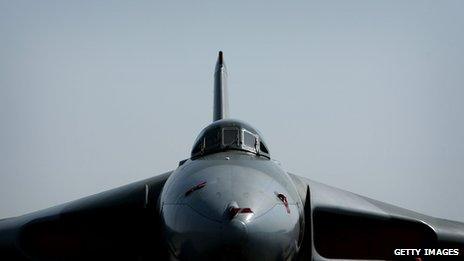 A restored Vulcan bomber