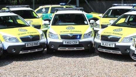 Skoda Scout response cars, East of England Ambulance Service NHS Trust