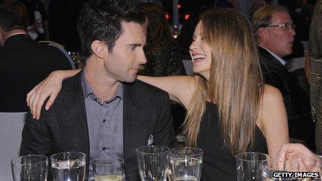 Adam Levine and Behati Prinsloo