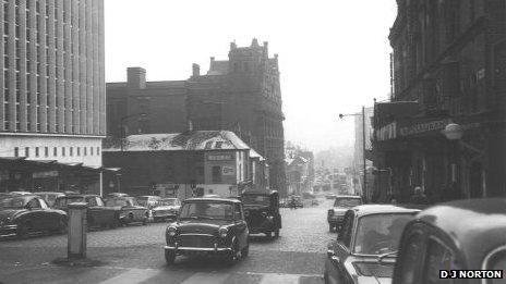 Suffolk Street in Birmingham in 1962