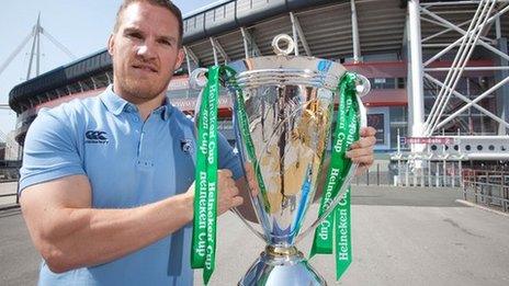 Gethin Jenkins at Heineken Cup launch