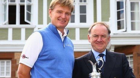 Ernie Els and Peter Dawson