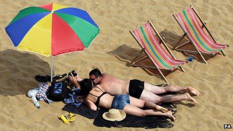 Sunbathers in Kent