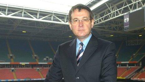 Roger Lewis at the Millennium Stadium