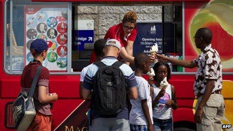 Ice cream seller