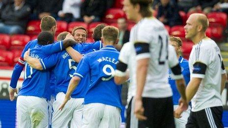 St Johnstone celebration