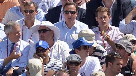 PM David Cameron at Lord's