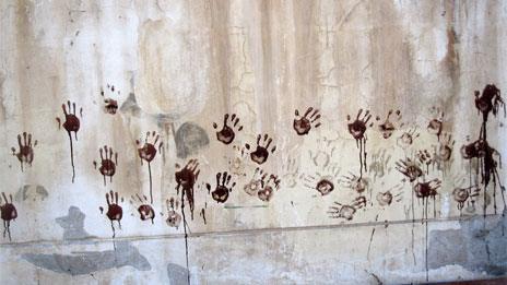 handprints in blood