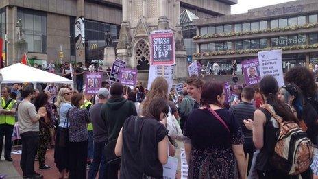 UAF protest Chamberlain Sq