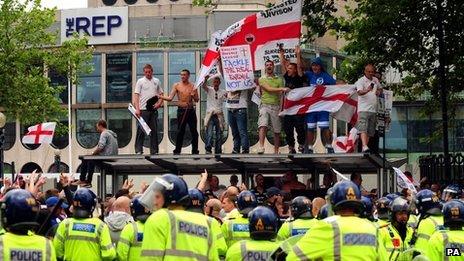 EDL protest