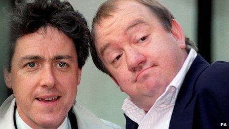 Mel Smith and Griff Rhys Jones