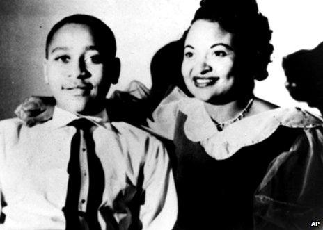 Emmett Till and his mother Mamie Till Mobley