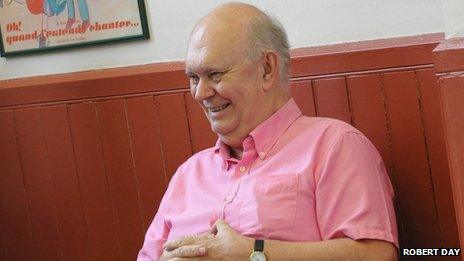 Sir Alan Ayckbourn in rehearsals