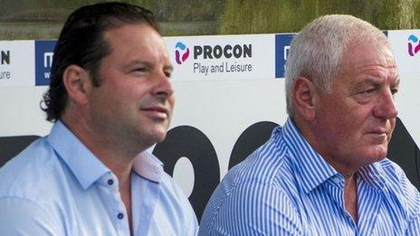 Craig Mather and chairman Walter Smith