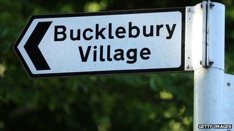 Bucklebury Village sign