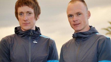 Bradley Wiggins and Chris Froome