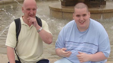 Mark Neary and his autistic son Steven