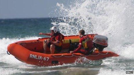 Perranporth inshore rescue boat