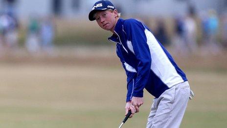 Jimmy Mullen on the final day at Muirfield