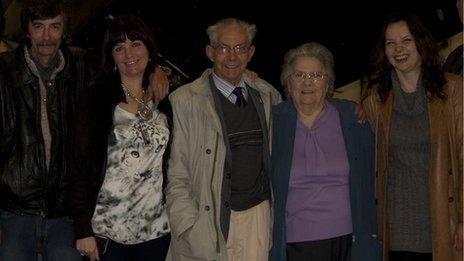 Douglas Cannings with his family