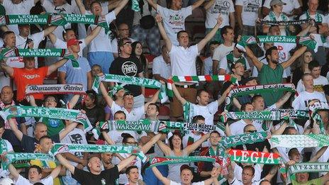 Legia Warsaw fans