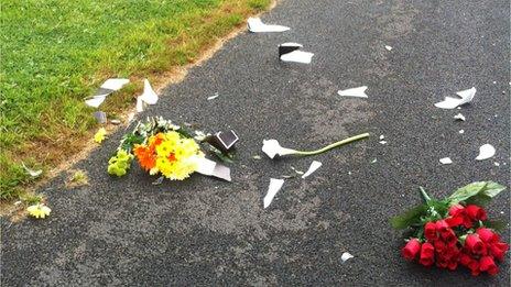 Grave site at Belfast Cemetery