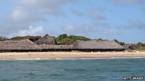 The Kiwayu Safari village where David and Judith Tebbutt were staying when they were kidnapped