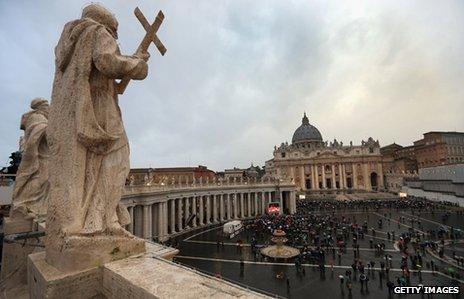 St Peter's Square in the Vatican City