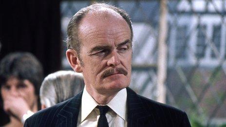 John Barron demonstrating a withering look while in the role of CJ in The Fall and Rise of Reginald Perrin