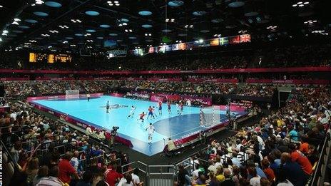 Handball at the Copper Box Arena