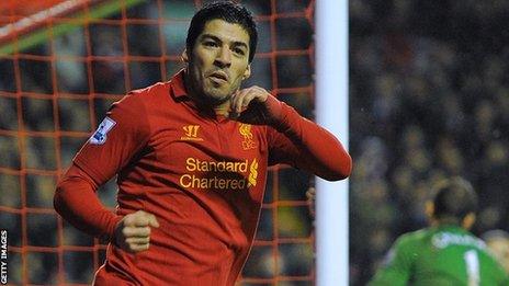 Liverpool striker Luis Suarez