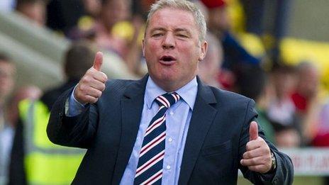 Rangers manager Ally McCoist