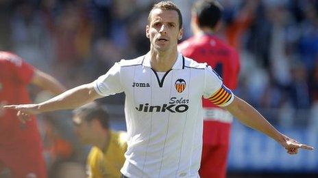 Valencia forward Roberto Soldado