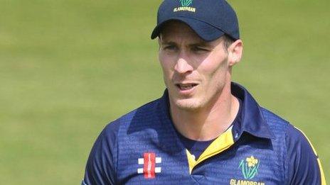 Simon Jones in action for Glamorgan