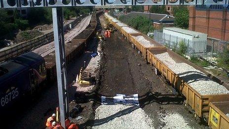 Nottingham Station works