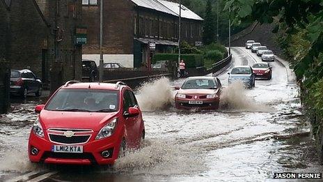 Flooding in Todmorden