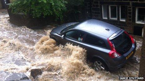 Flooding in Todmorden