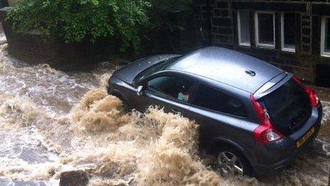 Flooding in Todmorden