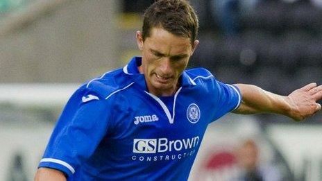 St Johnstone midfielder Gary McDonald