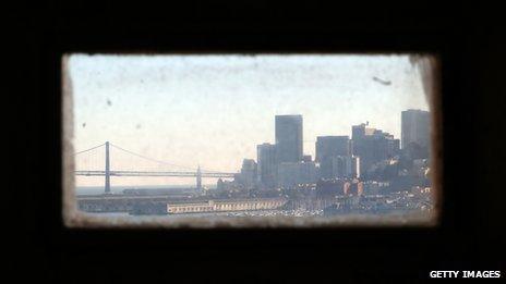 San Francisco as seen from Alcatraz