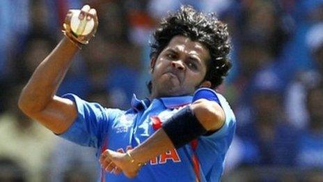 File photo of S Sreesanth bowling