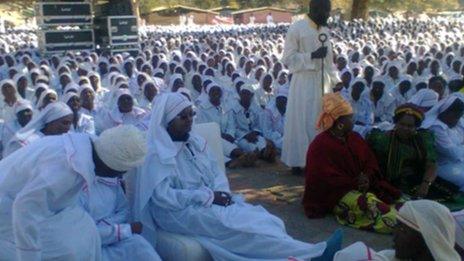 Grace Mugabe attending the Apostolic Church's passover recently