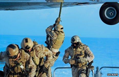 US Navy Seals on operations