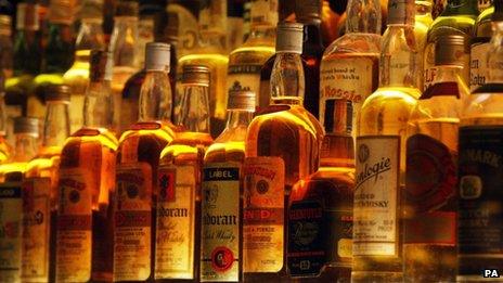 Bottled whisky