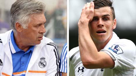 Carlo Ancelotti and Gareth Bale