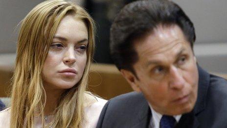 Lindsay Lohan and attorney