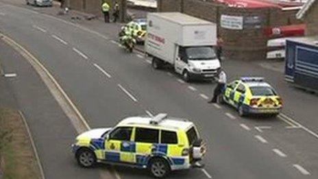 The cyclist was treated at the scene by paramedics