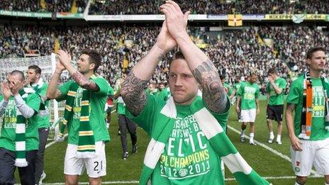 Celtic celebrate their title