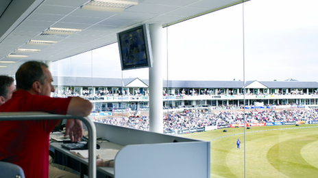 View from new press box at Riverside cricket ground, Chester-le-Street