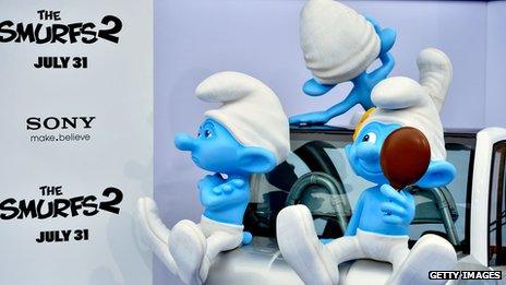 Movie poster for Smurfs 2